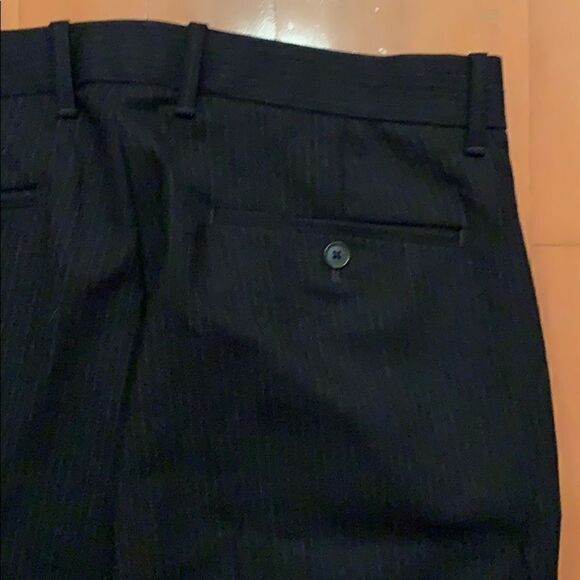 NWOT men’s gap tailored pin strip black pants - Picture 5 of 5
